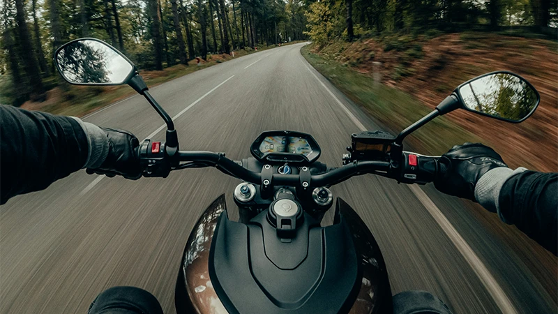 What is the most common cause of motorcycle accidents?