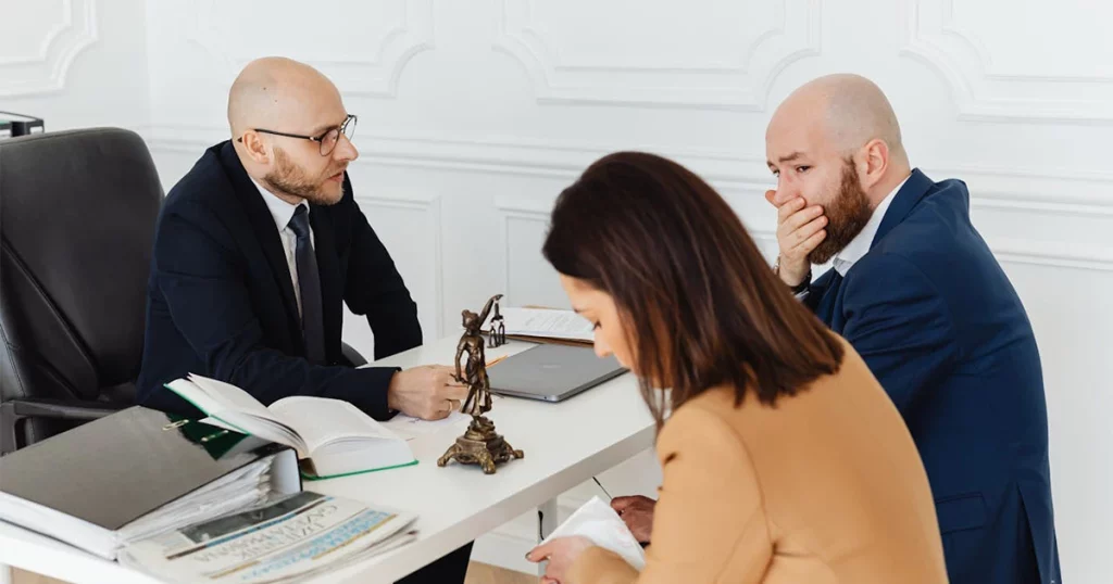 A couple seeks a divorce lawyer