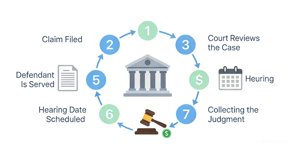 after winning small claims court in California