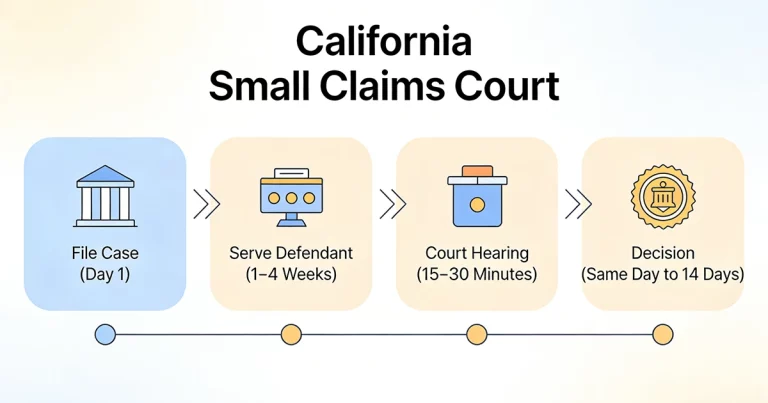 california small claims timeline